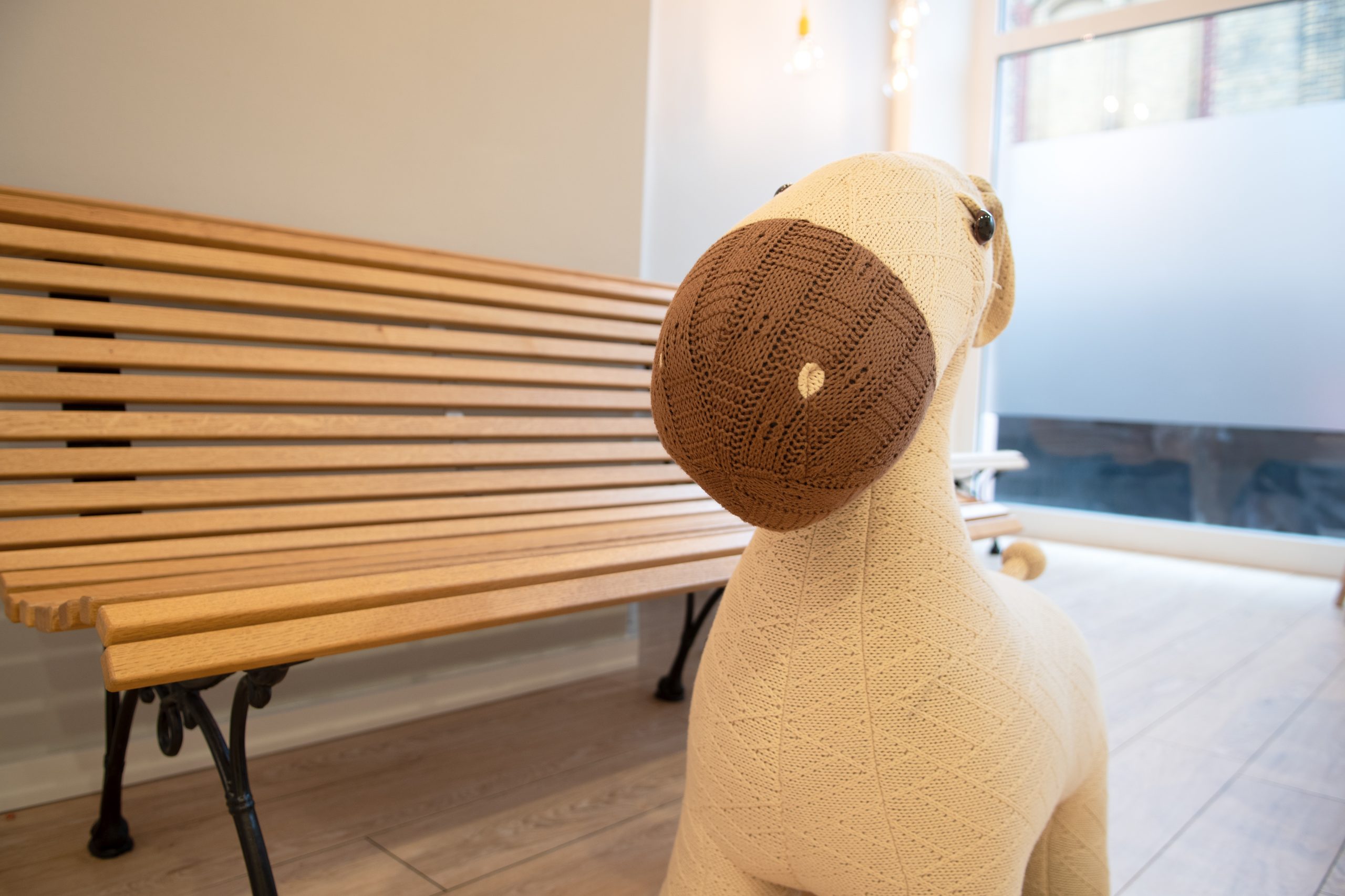 Modernes und licht durchflutetes Wartezimmer der Praxis für Kieferorthopädie Dr. Susanne Guentzer